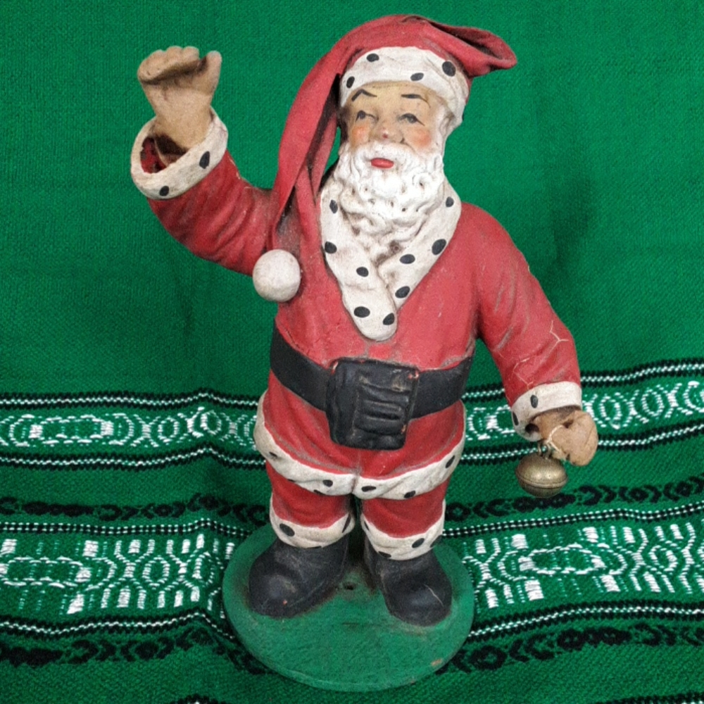Vintage Mache Santa Claus Made in Italy